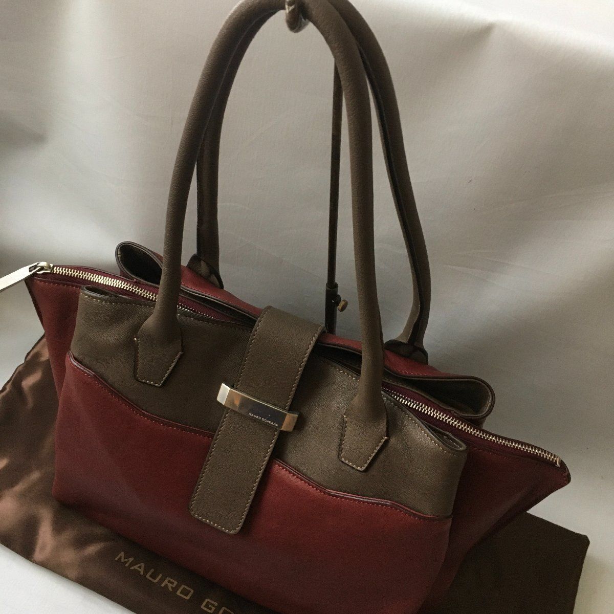 美品 MAURO GOVERNA マウロゴヴェルナ レザー トート バッグ - メルカリ
