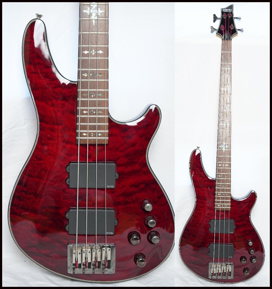 schecter demien elite-4 ベース　ガンガン値下げします schecter demien elite-4 ベース ガンガン値下げします - メルカリ
