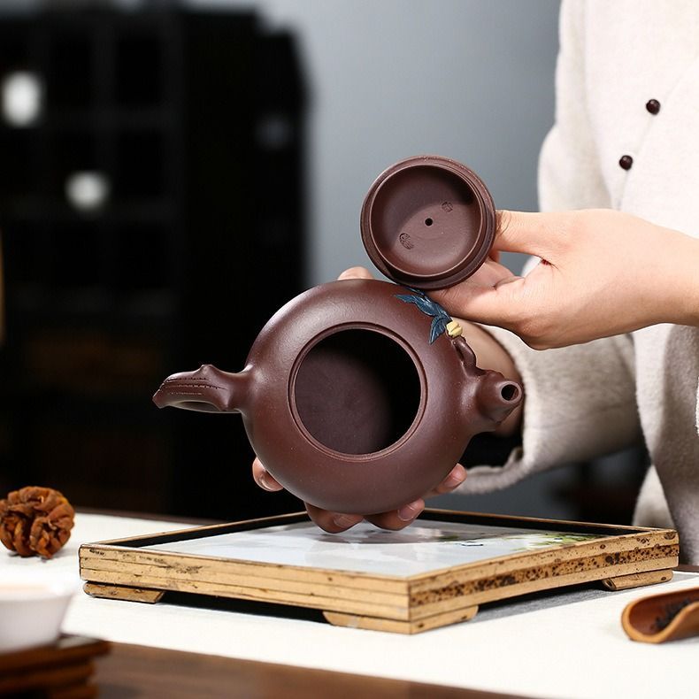 美術品・アンティーク・コレクション 茶壷 急須 紫砂壺 ティーポット 