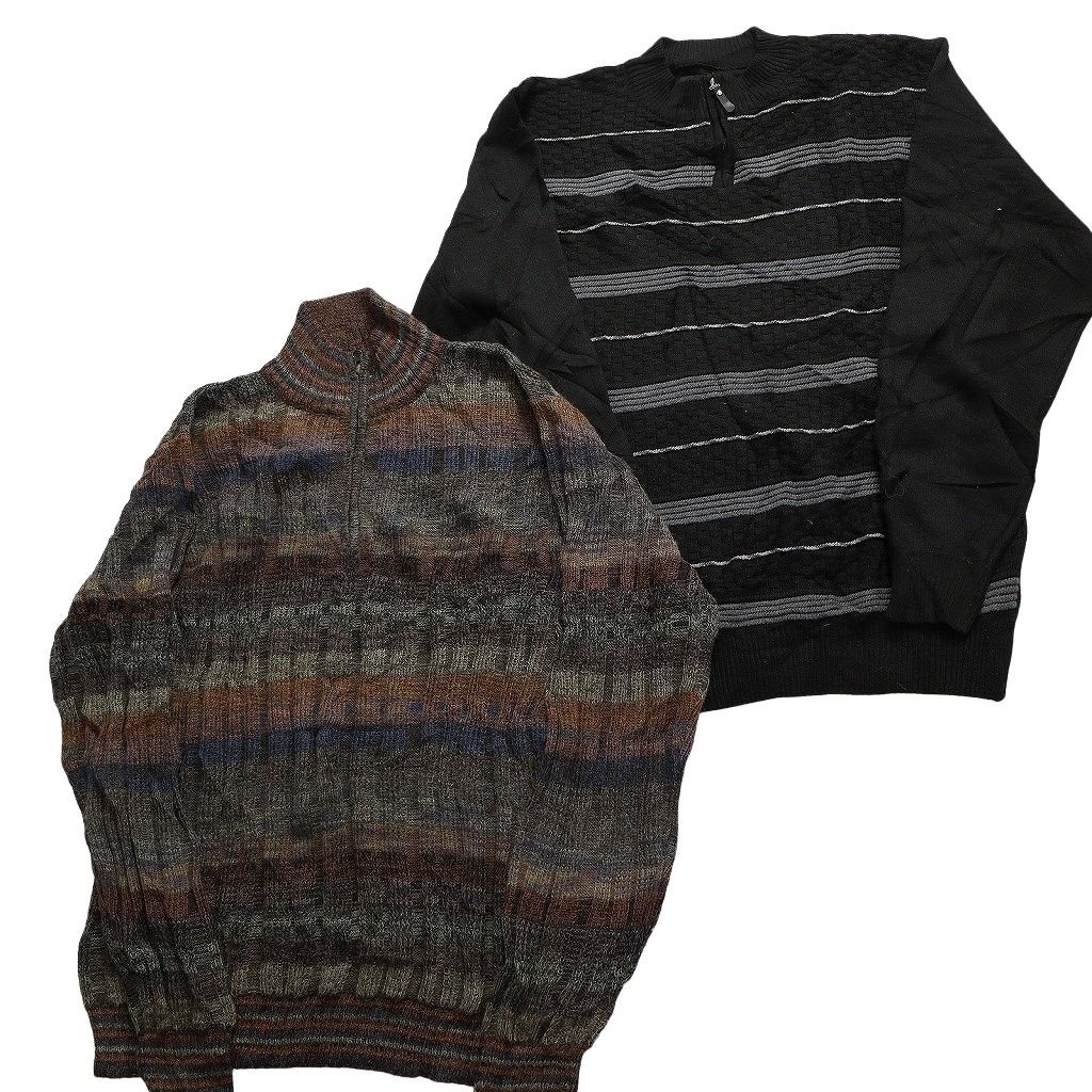 古着卸 まとめ売り ノーブランドハーフジップセーター 6枚セット