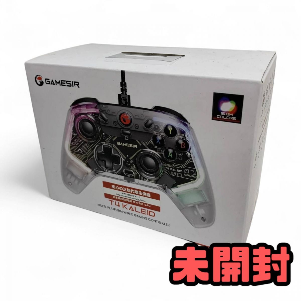 未開封 ゲーミングコントローラー GameSir ゲームサー T4 Kaleid RGBライト付 GAMESIRT4KALEID AMK839015相