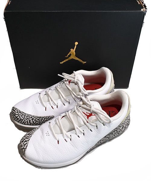 良品 ナイキ ジョーダン ADG ゴルフシューズ 26.5 AR7995-100 Nike Jordan ADG Golf Shoe White/Grey Red AR7995-100 Men's
