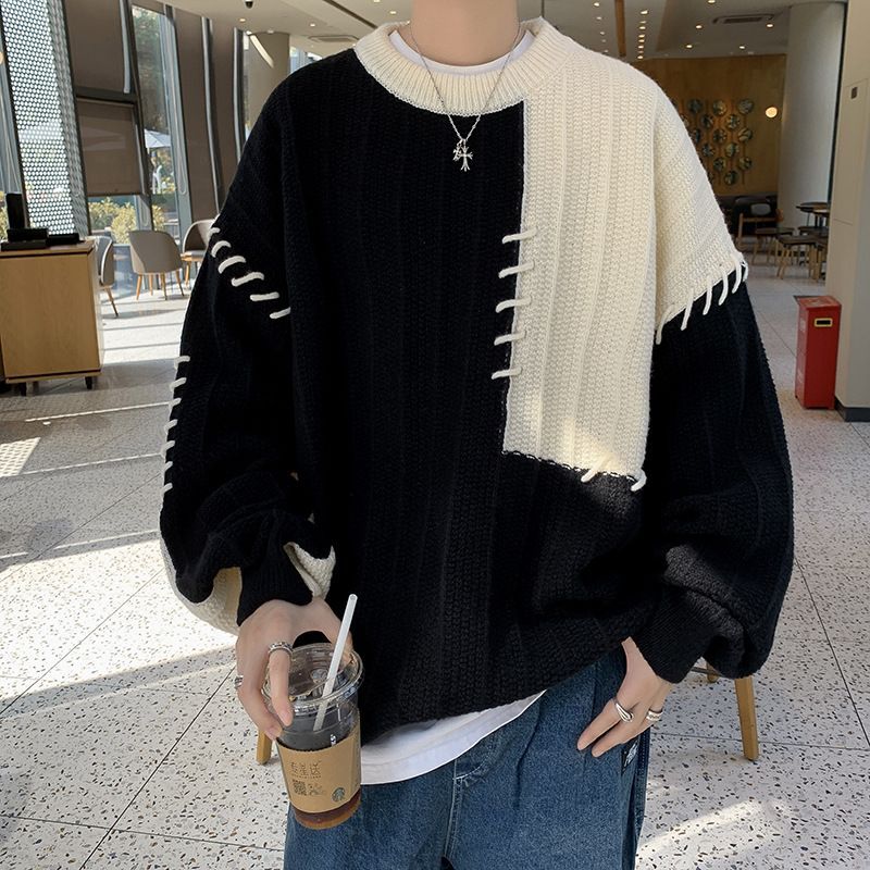 セーター メンズセーター ニット カットソー 上着 長袖 通学 男子トップス 普段着 女子 通勤 カジュアル 春秋冬 無地 クールネック プルオーバー  day3a496678