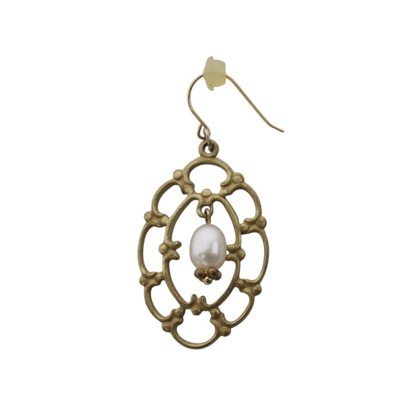 チャンミー Chang Mee ピアス アクセサリー パール ゴールド色 白