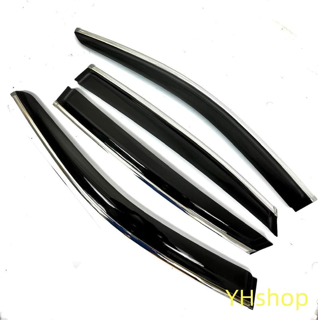 トヨタ ハリアー ハイブリッド 80 系　メッキ モール ドア バイザー トヨタ ハリアー 80 85 系 ドアバイザー サイドバイザー 取付