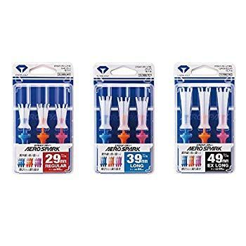 【中古】ダイヤ(DAIYA) ゴルフティー エアロスパークティー カラー ロング クリアー TE-718 g6bh9ry