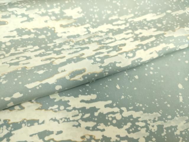 平和屋着物▽上質な小紋　単衣　霞文　金彩　さが美扱い　正絹　逸品　DAAS0504az 平和屋着物□上質な小紋 絵霞花蝶文 金彩 正絹 逸品 CABG6805xiの通販