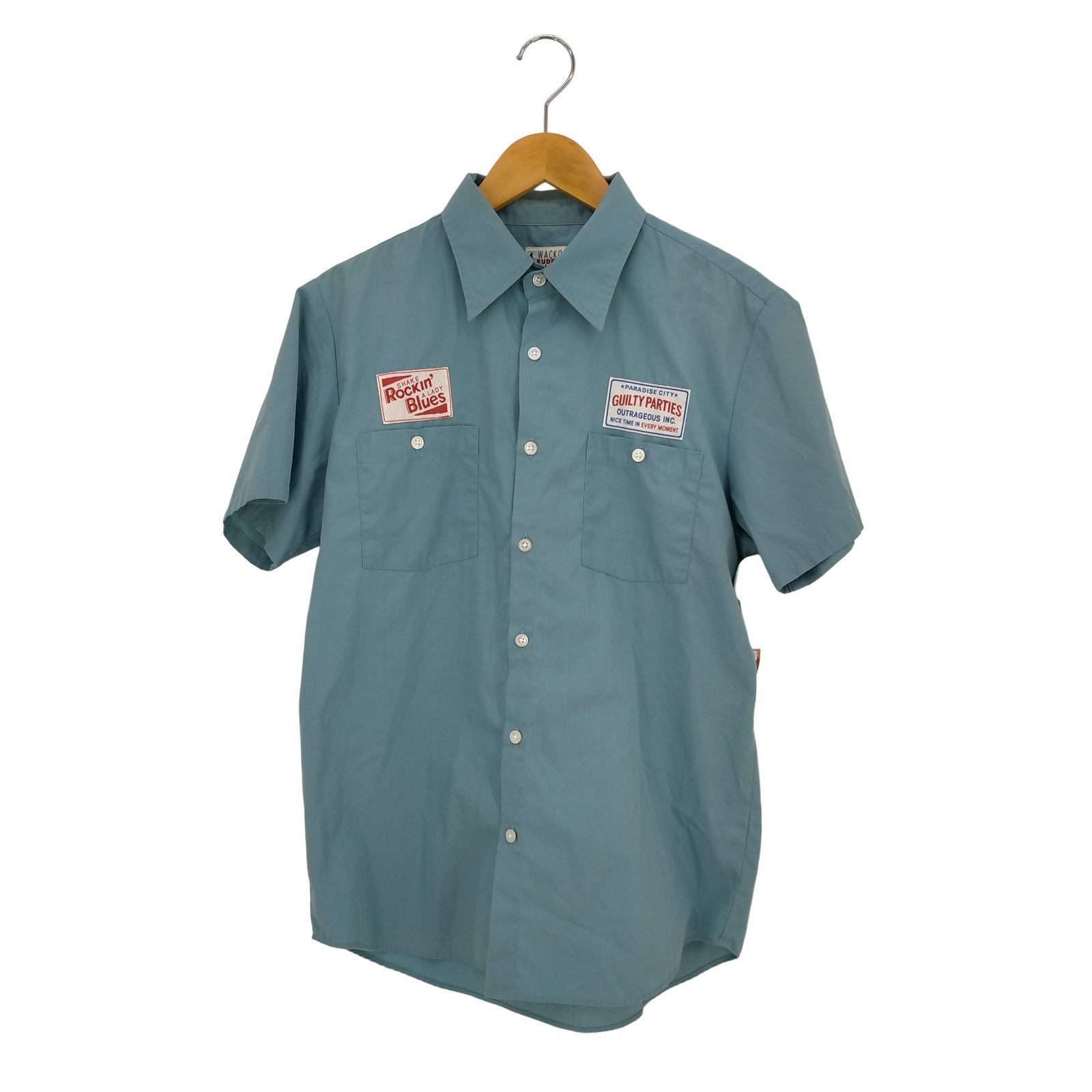 ワコマリア WACKO MARIA RUDEES SHAKE Rockin'Blues ボーリングシャツ