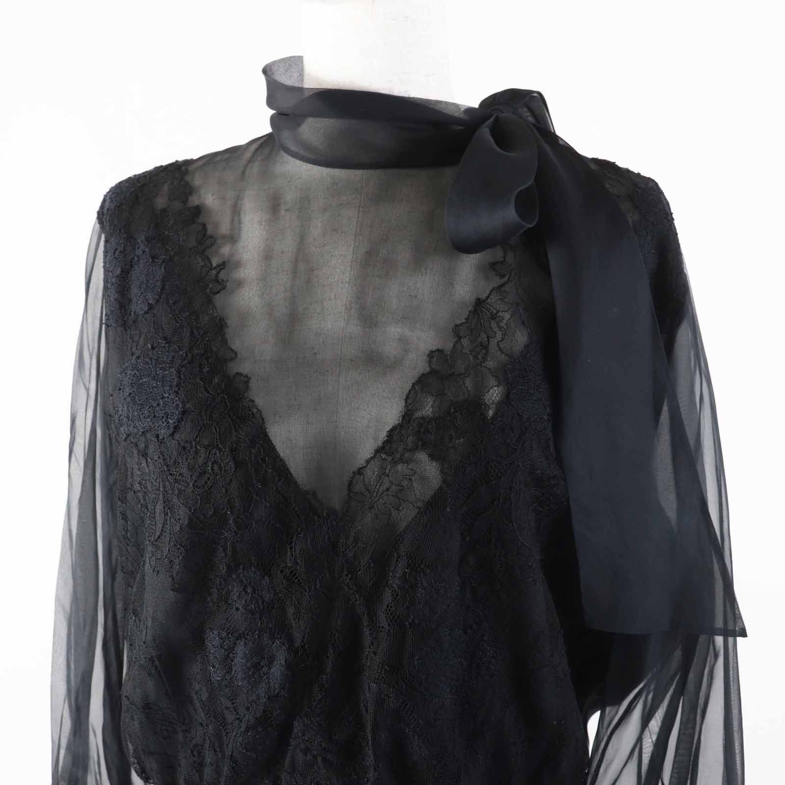 美品◎Valentino ヴァレンティノ WB0VAX166BS シルク ウール 一部 