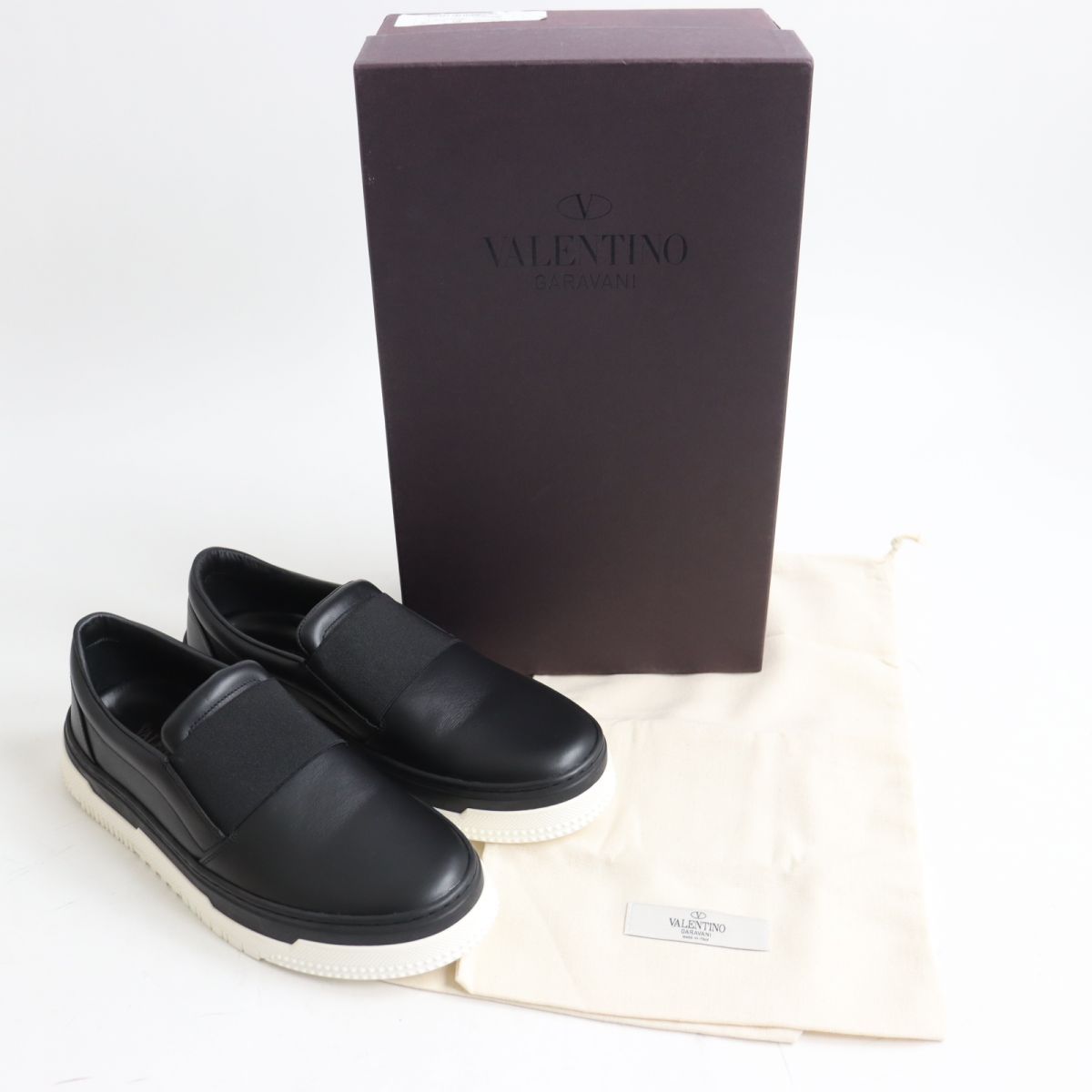 未使用品◇VALENTINO ヴァレンティノ LY2S0929 レザー スリッポン 