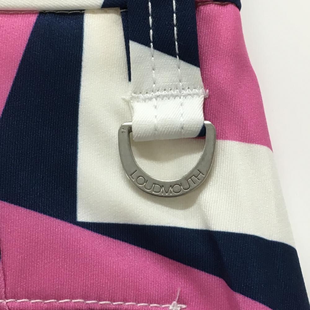 全国送料無料。 ラウドマウス パンツ ピンク×ネイビー×白 総柄 スクエア ストレッチ タンブラーネイビー メンズ S ゴルフウェア LOUDMOUTH デザイン・サイズが豊富。