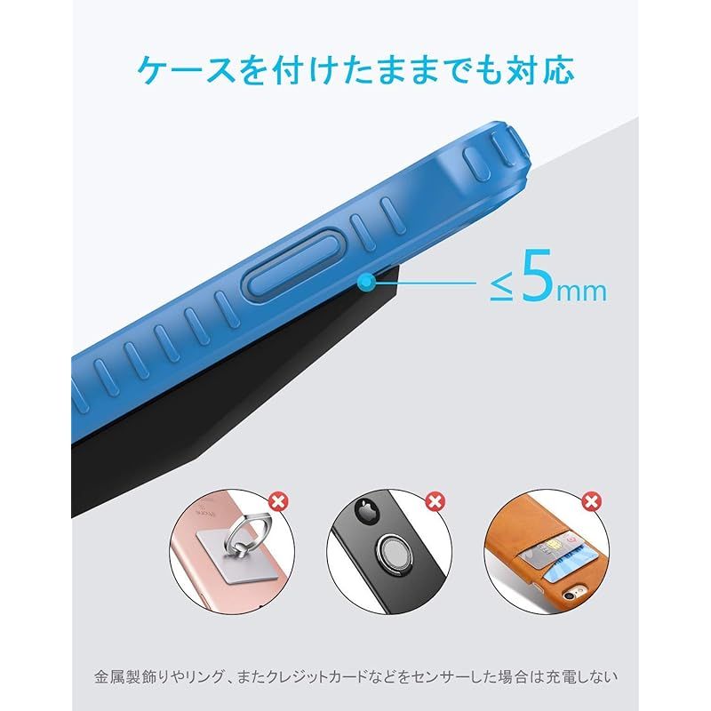 NANAMI ワイヤレス充電器 Qi急速 充電スタンド 2台セット 置く