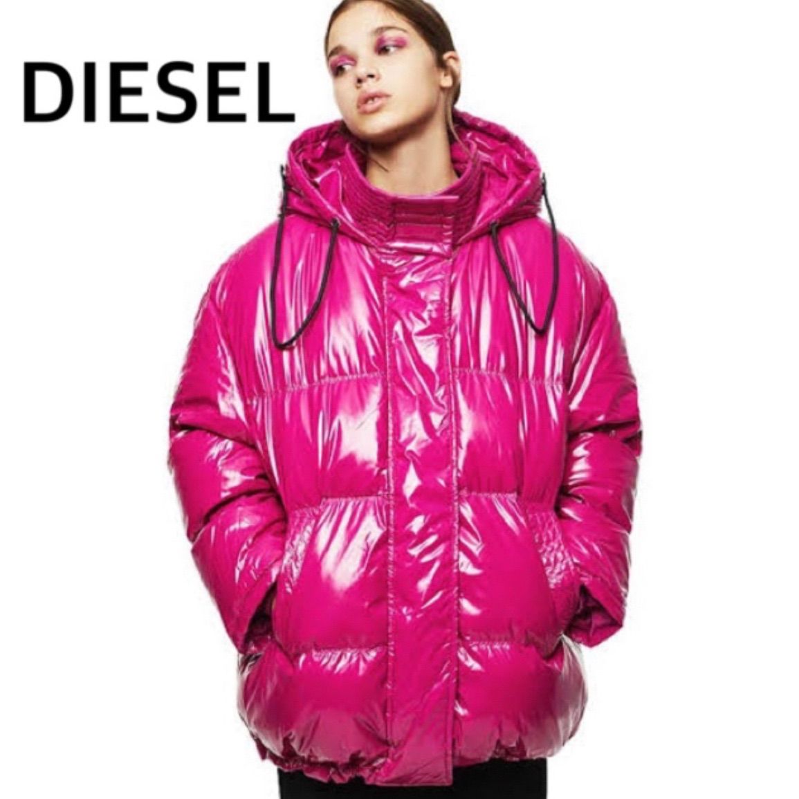 販売店新品未使用品DIESEL レディース リアル ダウンジャケット オーバーサイズ ジャケット・アウター