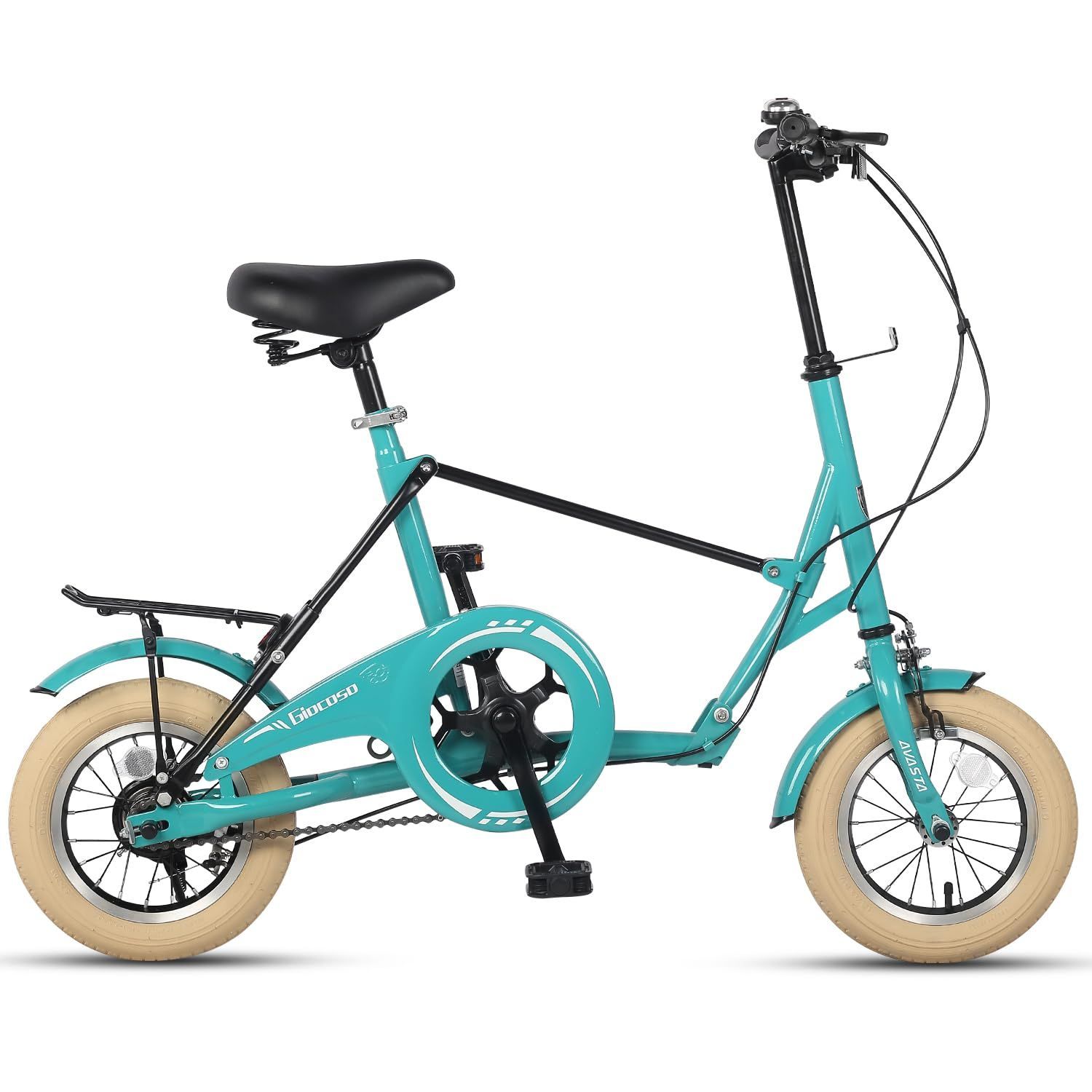 【新着商品】12インチ折りたたみ自転車 超快速折りたたむ 【AVASTA】Giocoso ミニペロ 街乗り小型自転車 通勤通学 軽量 コンパクト お尻が痛くない 素早く折りたたむ 四色