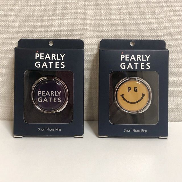 パーリーゲイツ PEARLY GATES スマホリング ロゴ ニコちゃん ボール 