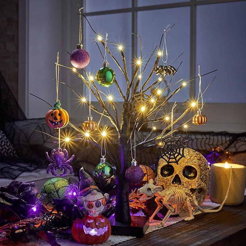 Valery Madelyn ハロウィン飾り ハロウィン ツリー 24個LED