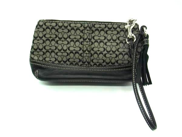 □美品□ COACH コーチ ミニシグネチャー キャンバス×レザー