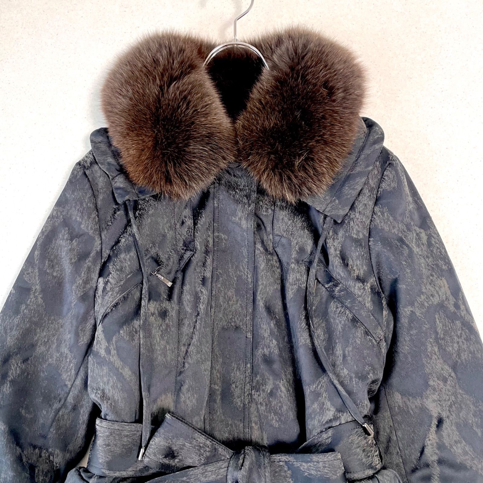 伊太利屋 イタリヤ ITALIYA 豹柄 レオパード Aライン ダウンライク中綿