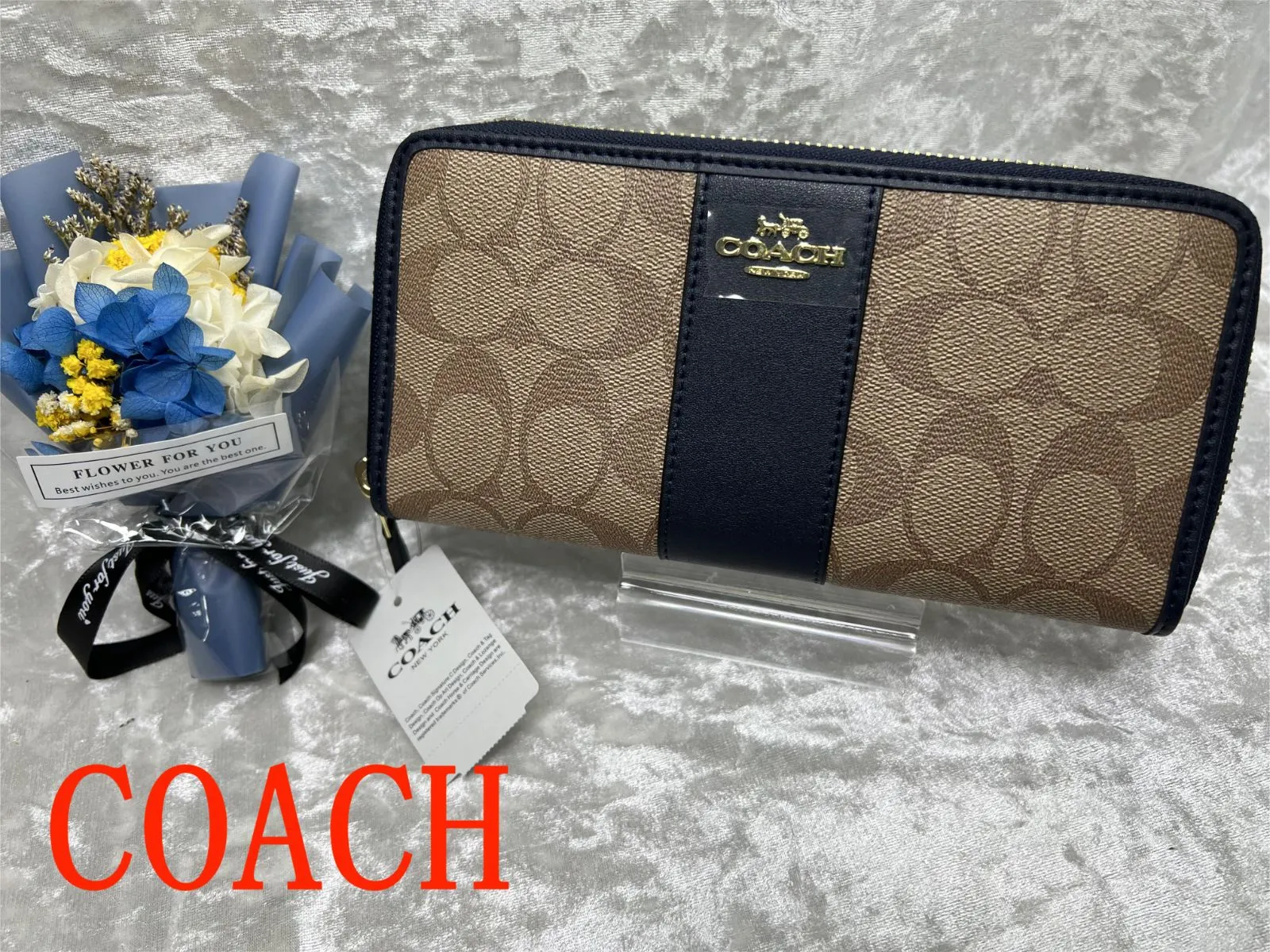 COACH 財布 コーチ 長財布 レディース 新品 未使用 ラウンドファスナー