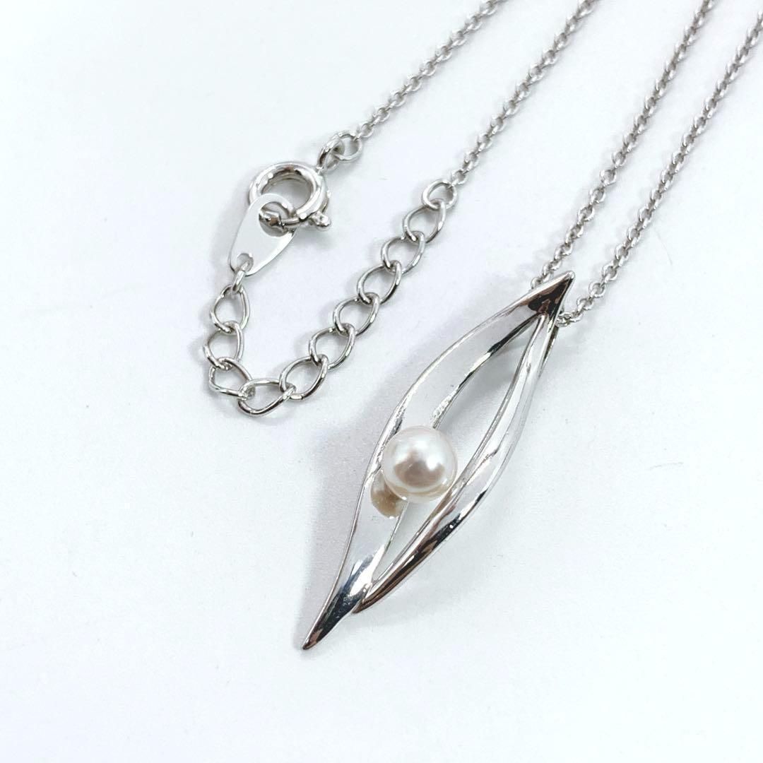 美品TASAKI タサキ パール ネックレス 本真珠 4.7mm シルバー 