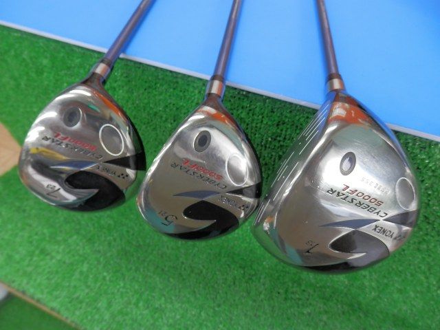 積み重ね クラブセット 即決 Ｖ０３ ヨネックス サイバースター３０００ＦＬ ＡＥＲＯＮ＆５０００ＦＬ アルティマムチタン １ ５ ７ｗ ５‐９Ｉ Ｐ Ｓ 3968
