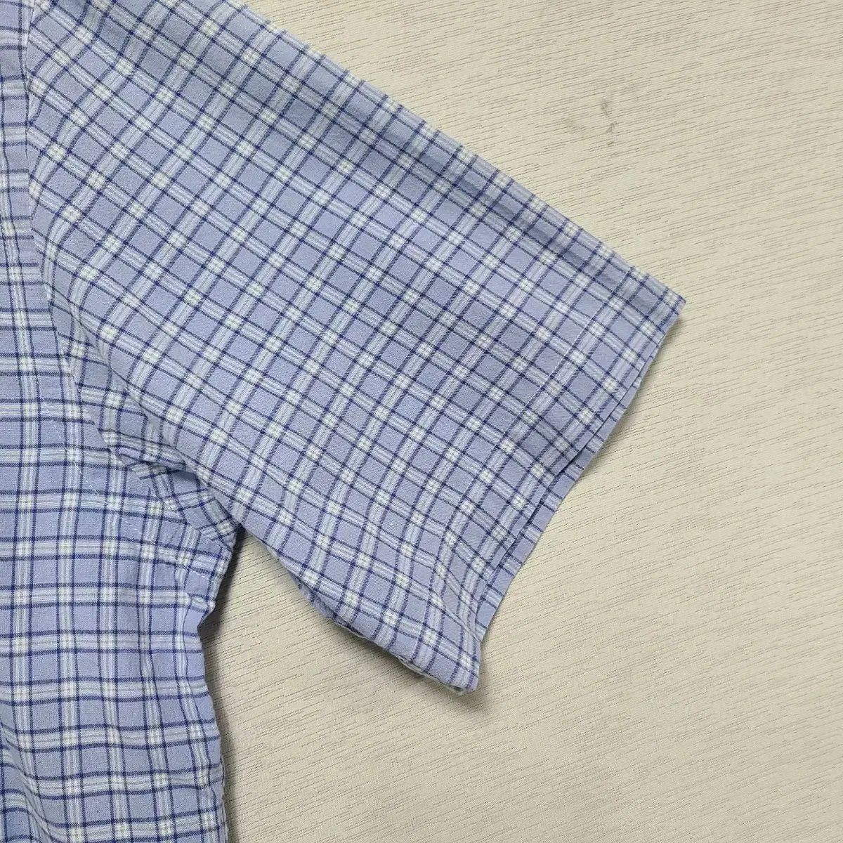 オリジナルハングルテーク ポロ チェックショートスリーブ メンズ 105 ― 0905 別注 ワンポイント刺繍チェックショートスリーブシャツ限定展開