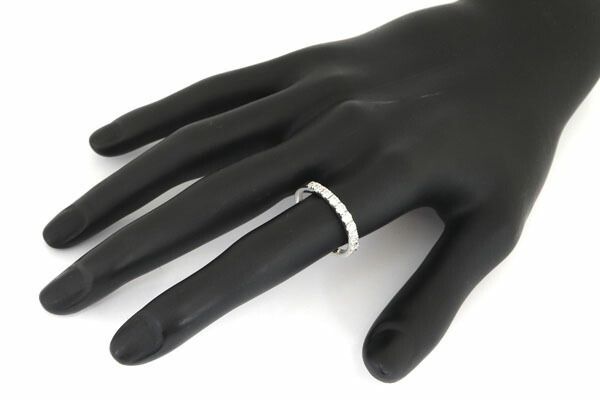 ダイヤモンド リング D0.502ct Pt900 15号 中古 指輪 アクセサリー レディース 女性 婦人 DIAMOND リング Pt900 約8.5号 ダイヤ0.502ct ダイヤ0.08ct の買取実績｜最新