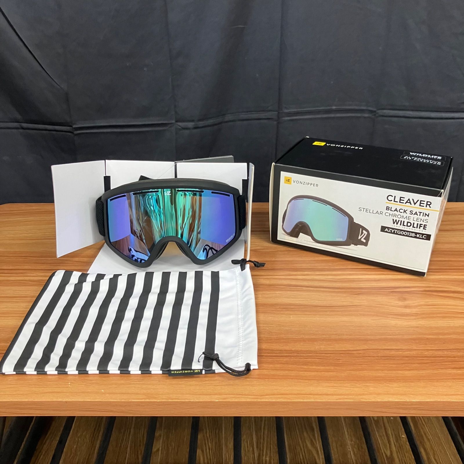 VONZIPPER CLEAVER ゴーグル ブラックサテン □ VONZIPPER □ 2024-25 CLEAVER PHOTOCHROMIC PERSIMMON