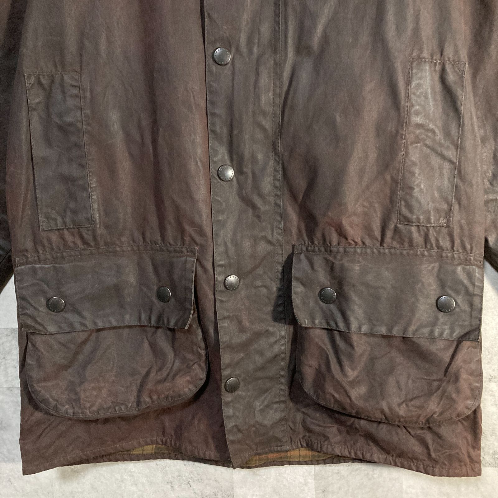90s 英国製 Barbour beaufort ラスティック 36 Barbour BEAUFORT WAX Oiled Jacket Coat green men 90s vintage