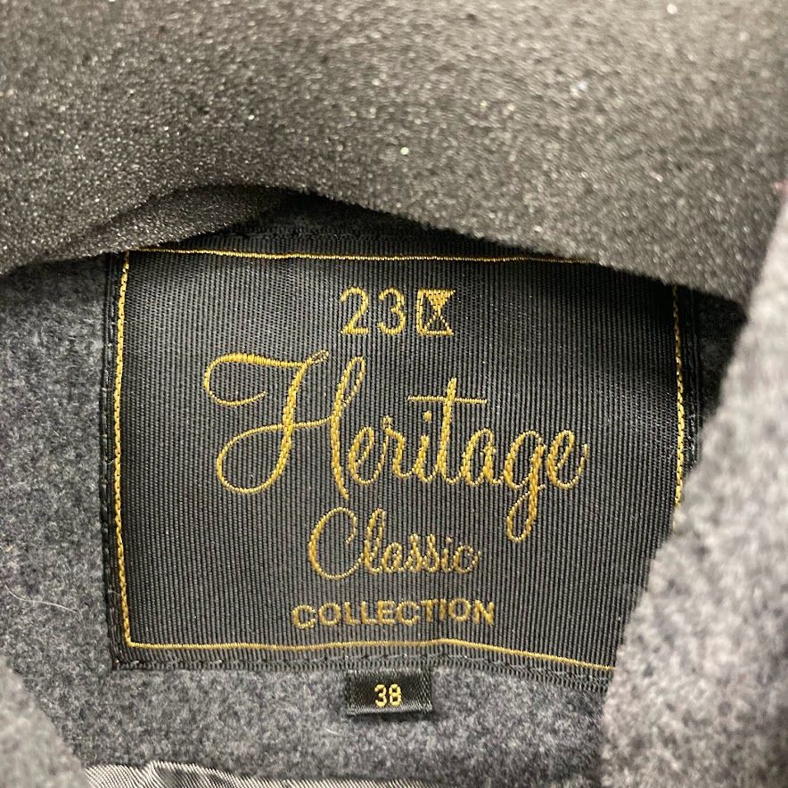 美品✨23区 バロンブロッサ ダッフルコート イタリア　トグルレザー　Ｌサイズ 美品✨23区 バロンブロッサ ダッフルコート イタリア トグルレザー L