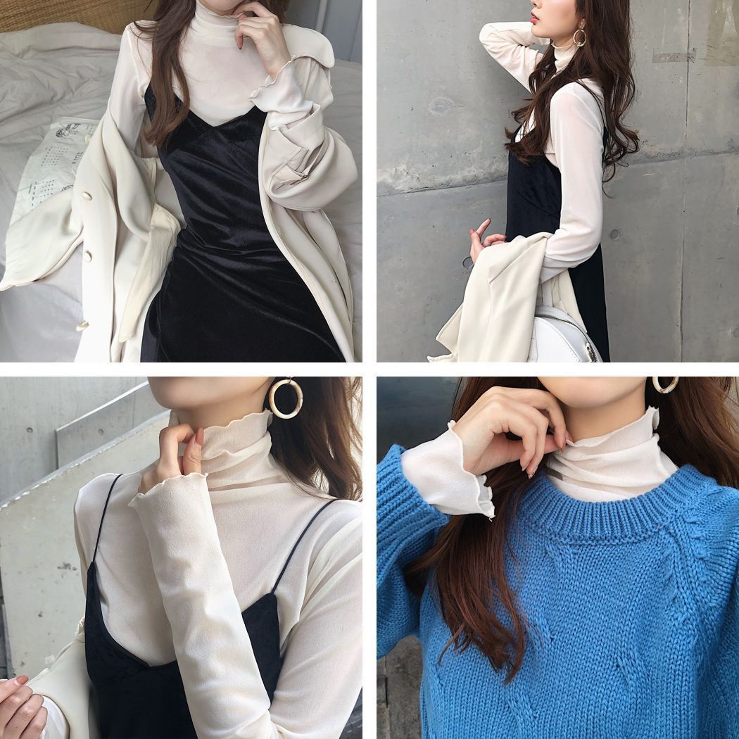 シースルー シアー カットソー レディース 長袖 トップス