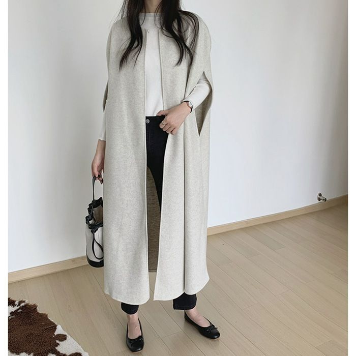 ジレベスト レディース ロングコート ロングジレ アウター ジレ