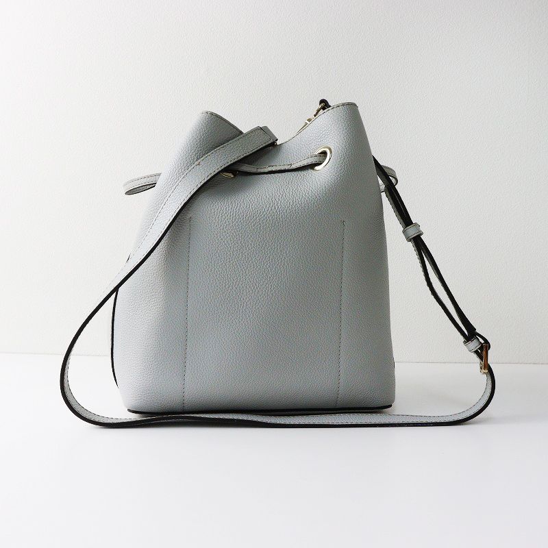 良品 フルラ FURLA コスタンザ2WAY 巾着 レザーショルダーバッグ