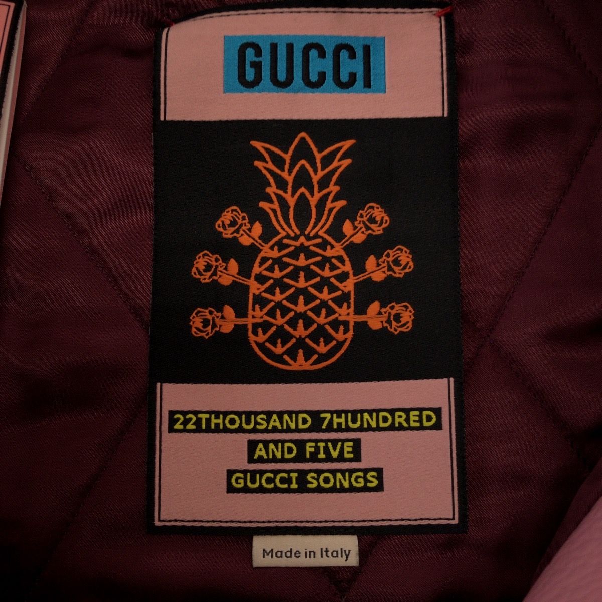 超美品 GUCCI グッチ グッチパイナップル サイズ44 ピンク マルチ