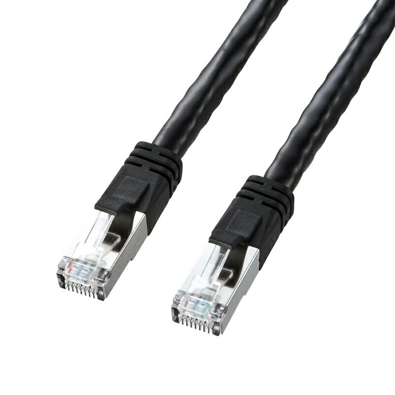 （まとめ買い）サンワサプライ PoE CAT6LANケーブル 5m ブラック KB-T6POE-05BK 【×3セット】