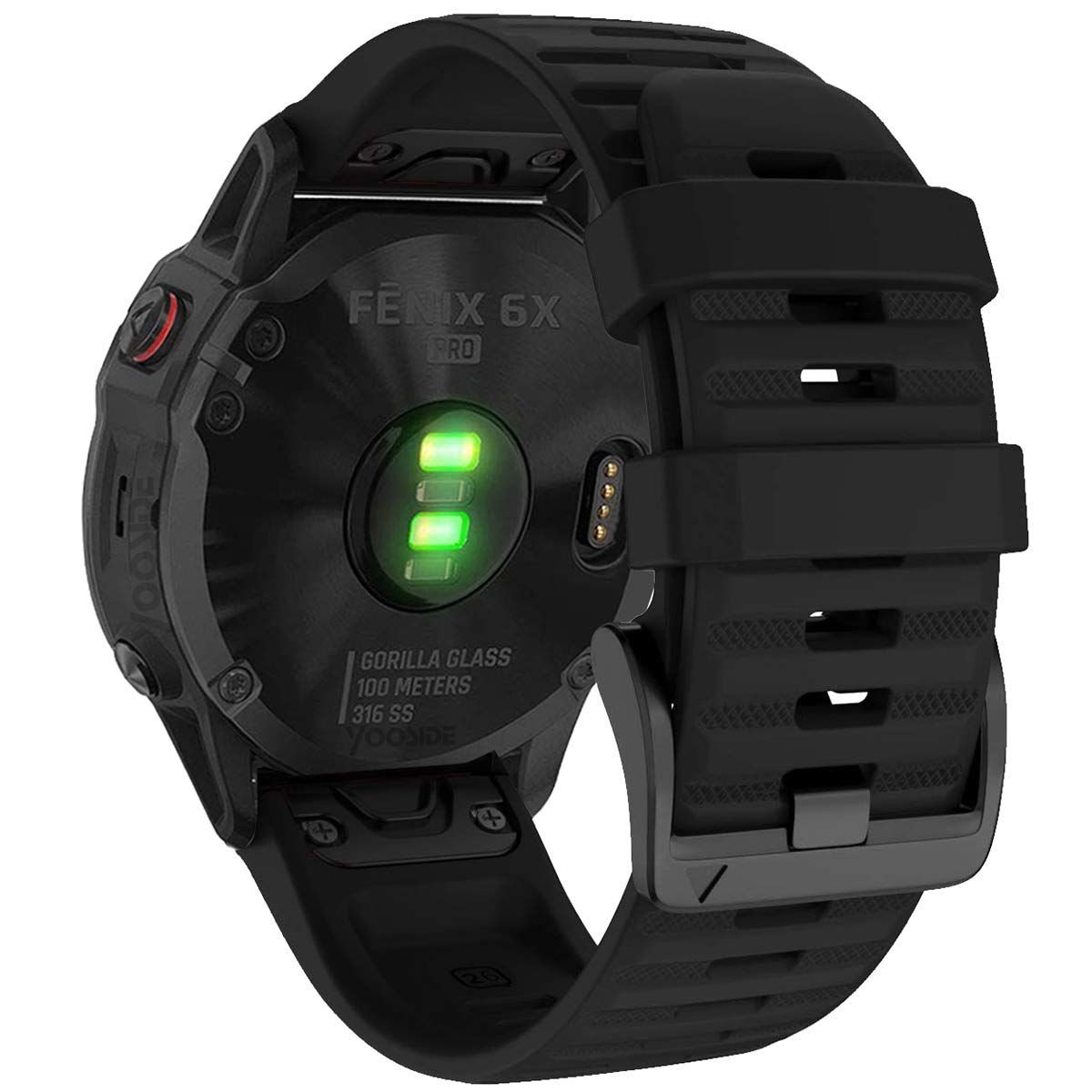 26mm シリコンウォッチバンド 替えベルト はに適合 GARMIN(ガーミン 