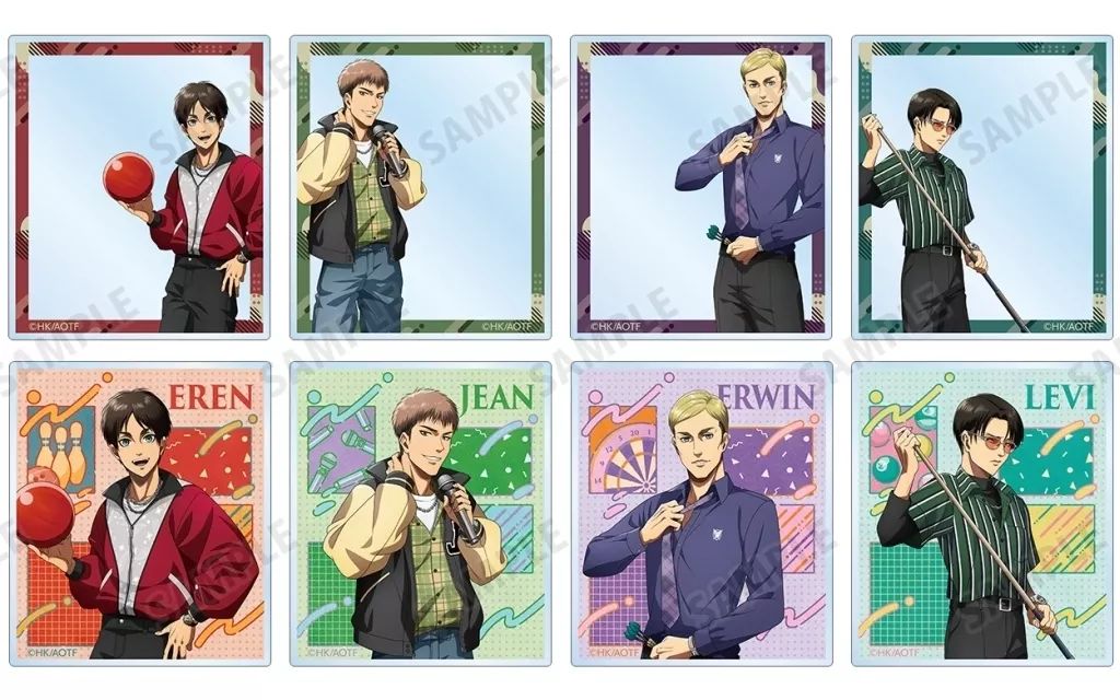 新品】キャラカード 【ボックス】進撃の巨人 描き下ろし レトロ風