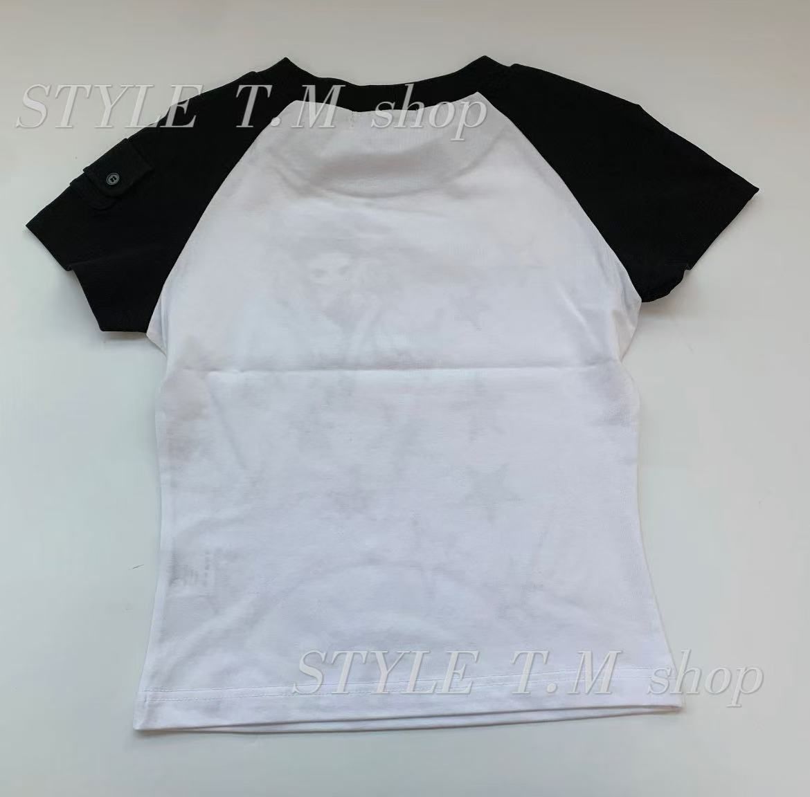 ✨韓国 大人気「Kashiko Angelic Pocket」ラグランTシャツ