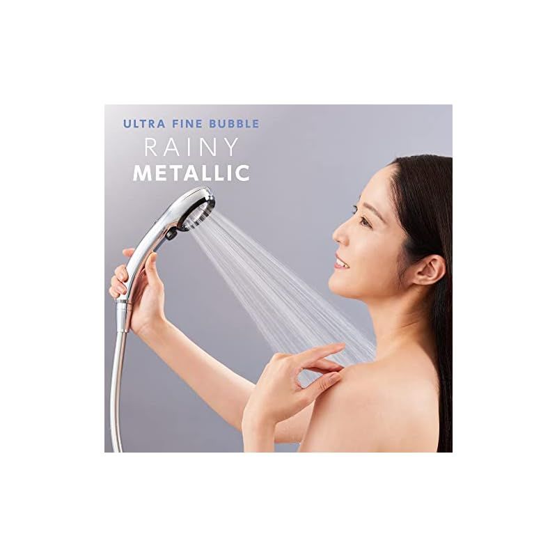 SANEI FBシャワーヘッド レイニーメタリック ウルトラファインバブル