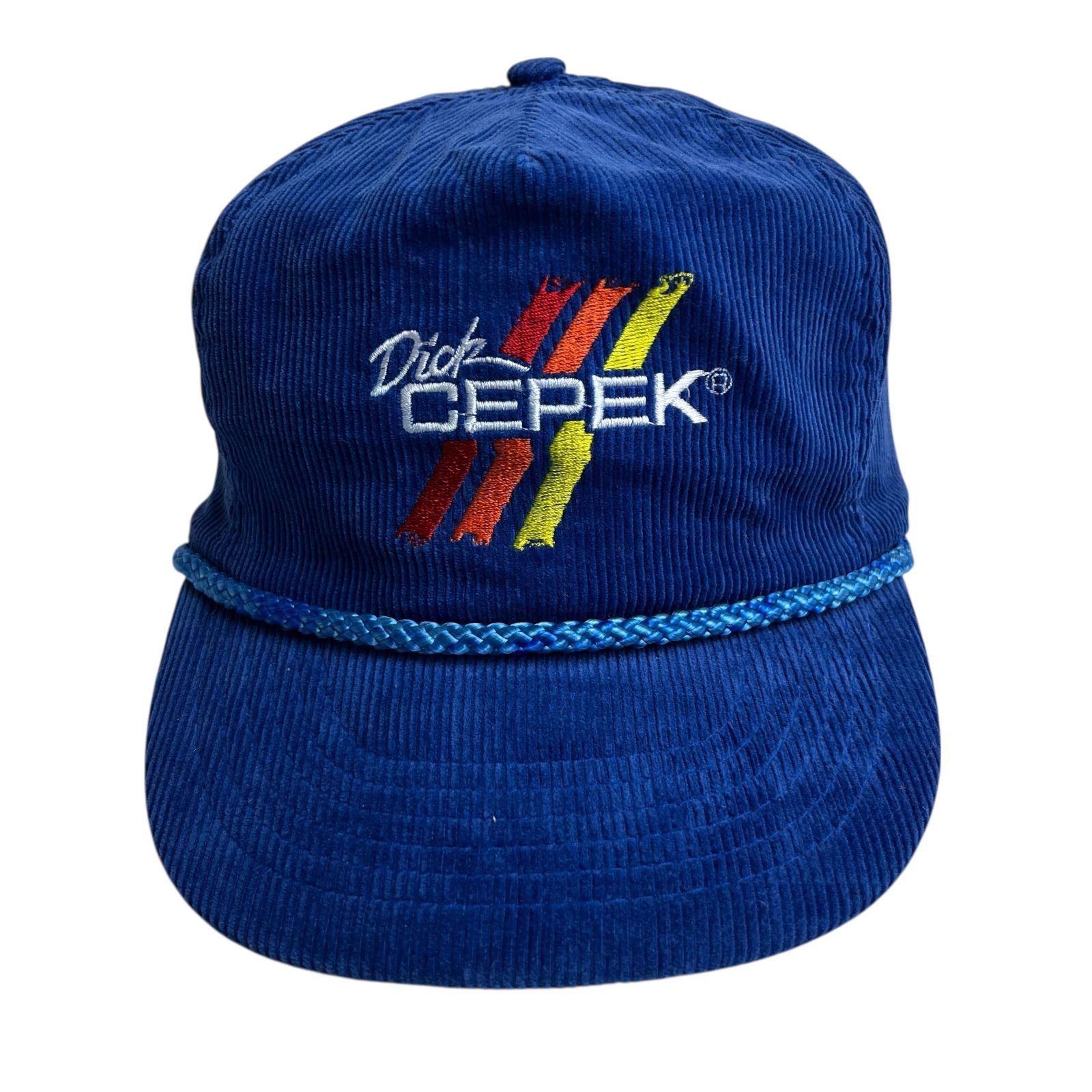 キャップ|帽子 90s Dick Cepek ディックシーペック ビンテージ コーデュロイ トラッカーキャップ ブルー 青 オレンジ 橙 レッド 赤 イエロー 黄 ホワイト 白