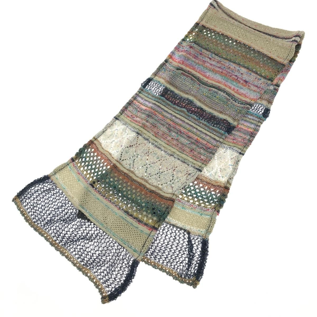 佐藤繊維　Masaki Kyoko マルチカラーチェックストール masaki kyoko マサキキョウコ ストール マルチカラー 佐藤繊維