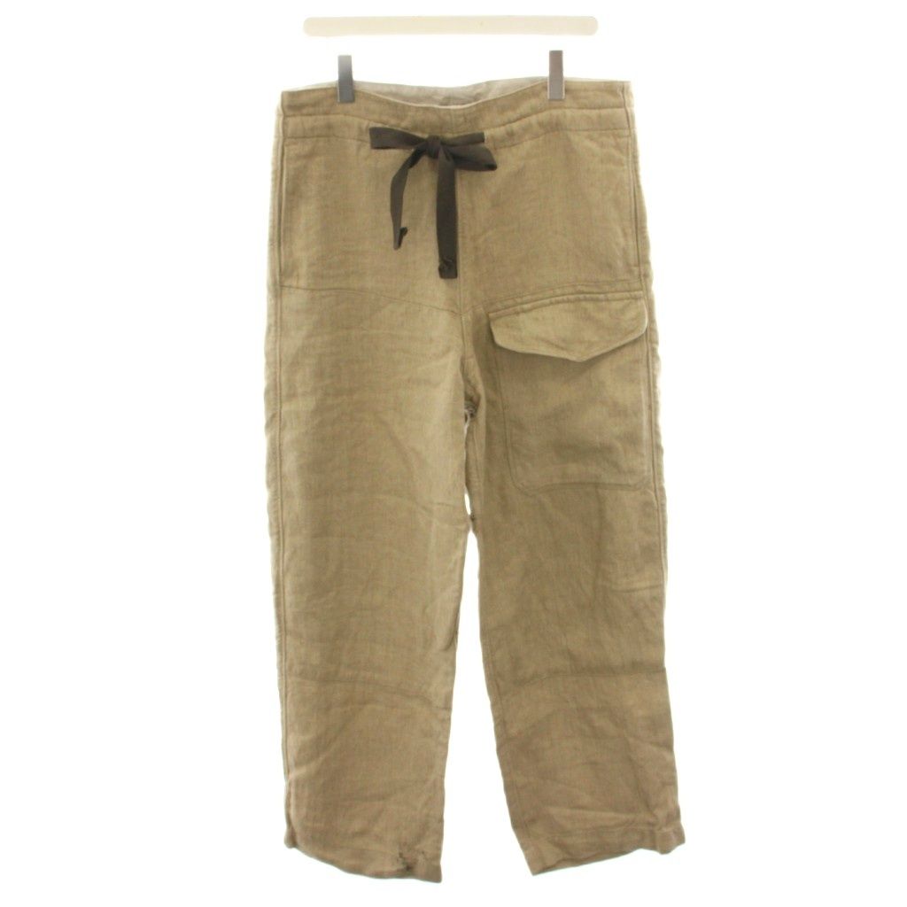 シュス sus-sous トラウザーズ MK-1 TROUSERS MK-1 リネンパンツ 麻 5 ベージュ 07-SS01003 YT