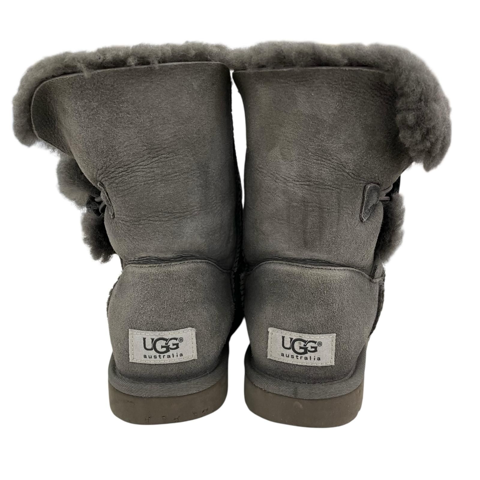 UGG グレー ショートブーツ 24cm UGG(アグ) ショートブーツ 24