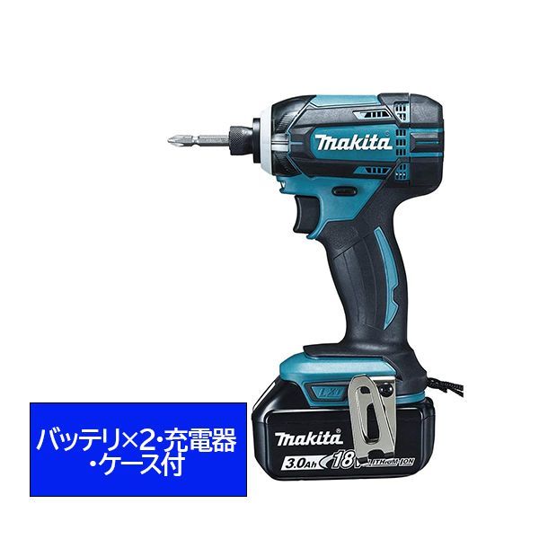 マキタ TD149DRFX 18.0V 充電式インパクトドライバ 青 バッテリ2本・充電器・ケース付 Makita 電動工具 - メルカリ