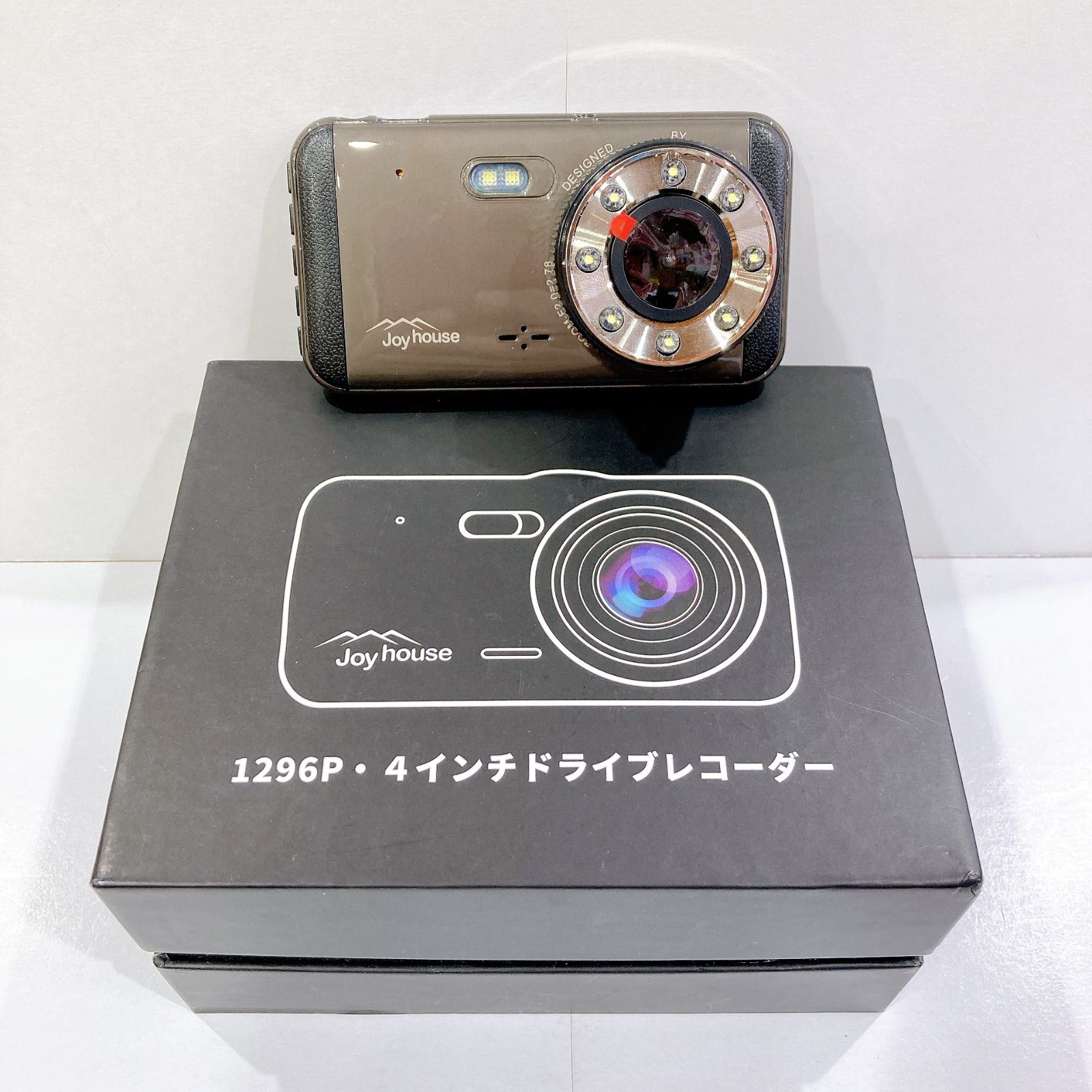 【新品】メーカー価格:39.999円 Joy house ドライブレコーダー Joyhouse ドライブレコーダー 前後 2カメラ 360度 1440P FHD超高