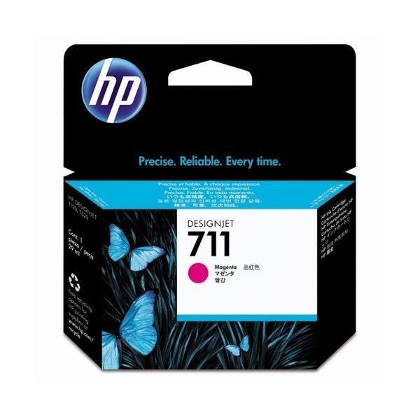 (まとめ) HP711 インクカートリッジ マゼンタ 29ml 染料系 CZ131A 1個 〔×10セット〕
