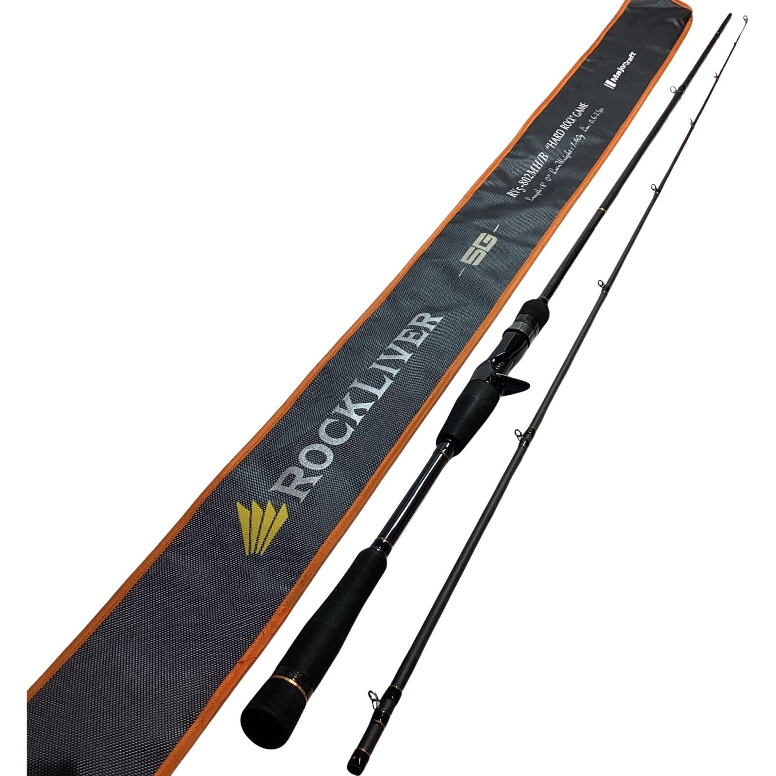 MajorCraft メジャークラフト ロッド ルアーロッド ロックライバー5G RV5-802MH|B 竿袋付
