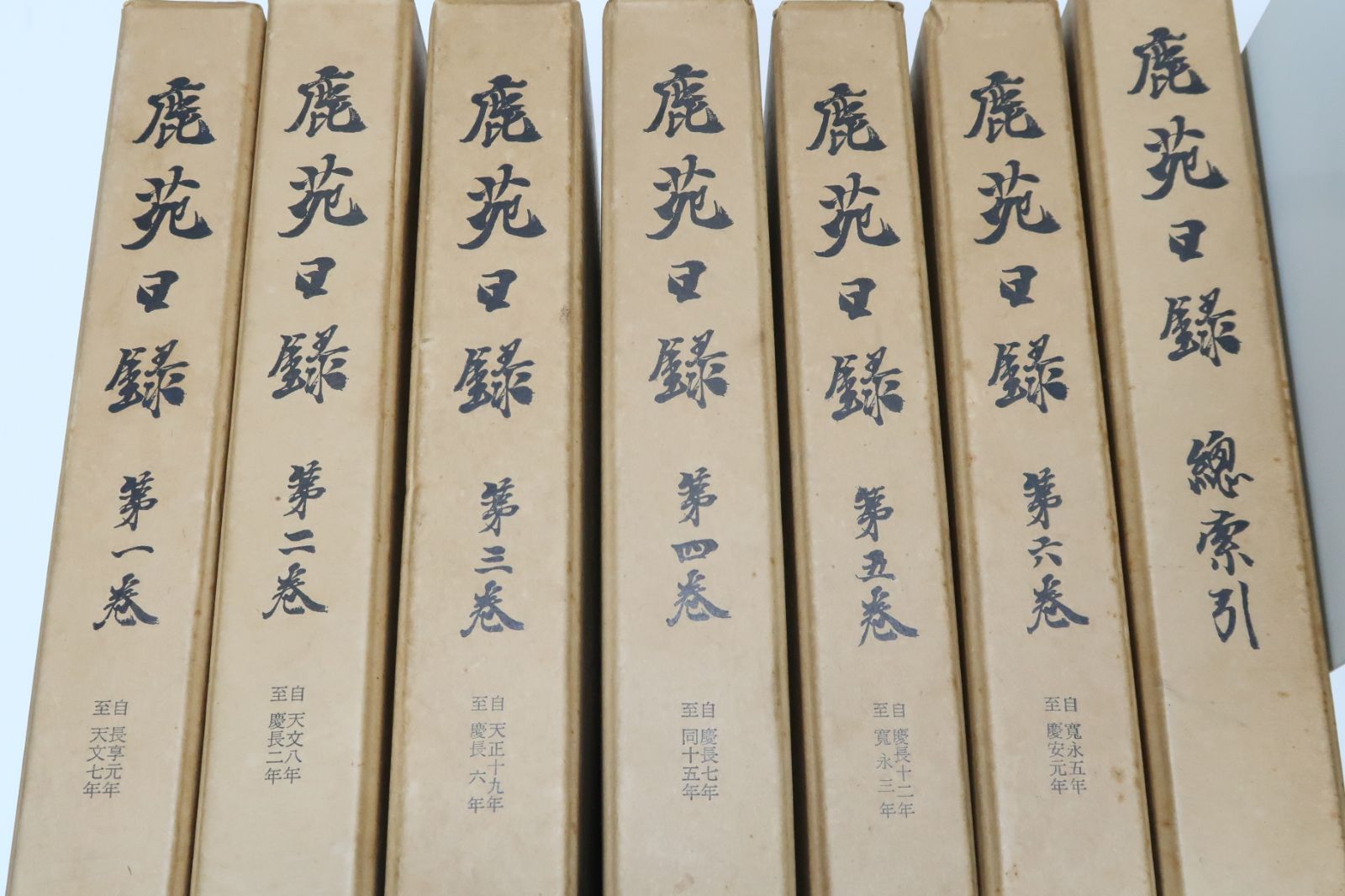 クリアランス 鹿苑日録・7冊/京都鹿苑院の歴代僧録の日記・長享元年