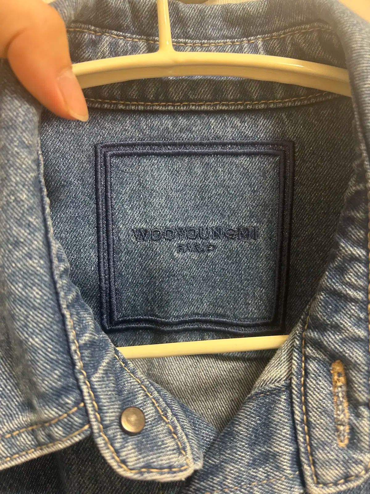 履歴 24SS WOOYOUNGMI ウーヨンミ フラワー プリント デニム シャツ 青 46 KARIMZIABAT_FR