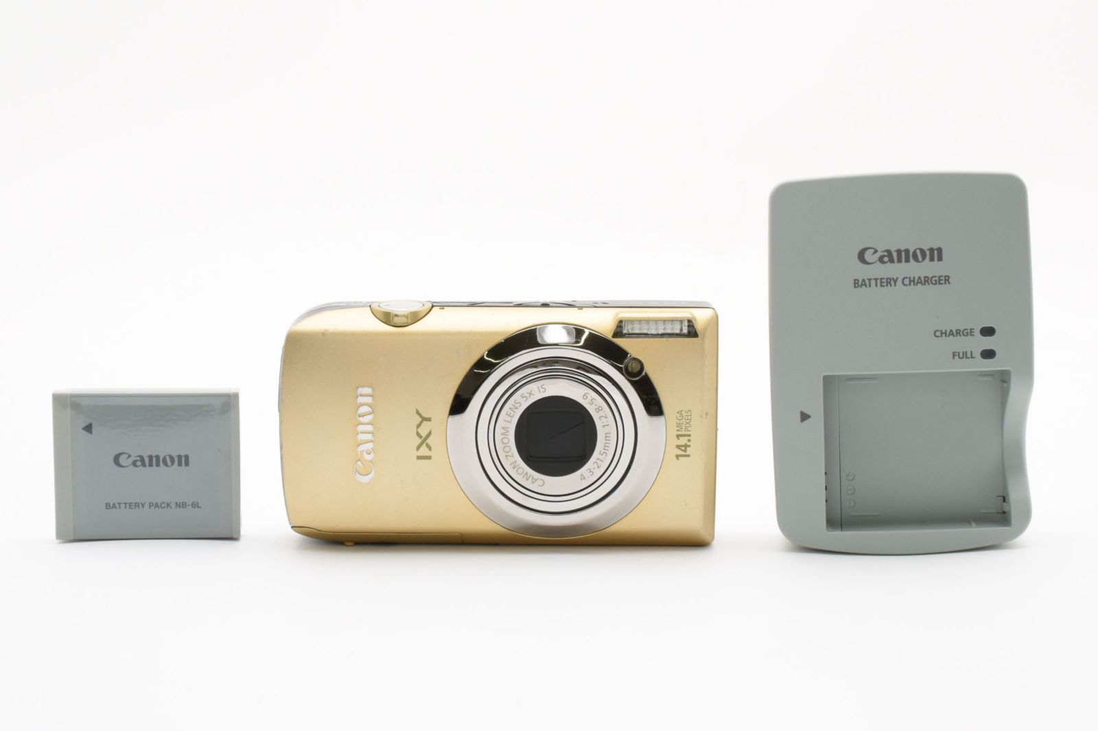 Canon Ixy 10s ゴールド バッテリーチャージャーセット